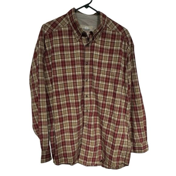 RedHead Shirt Mens XL Extra Large Plaid Long Sleeve Outdoors Cotton Button Up - Picture 1 of 6